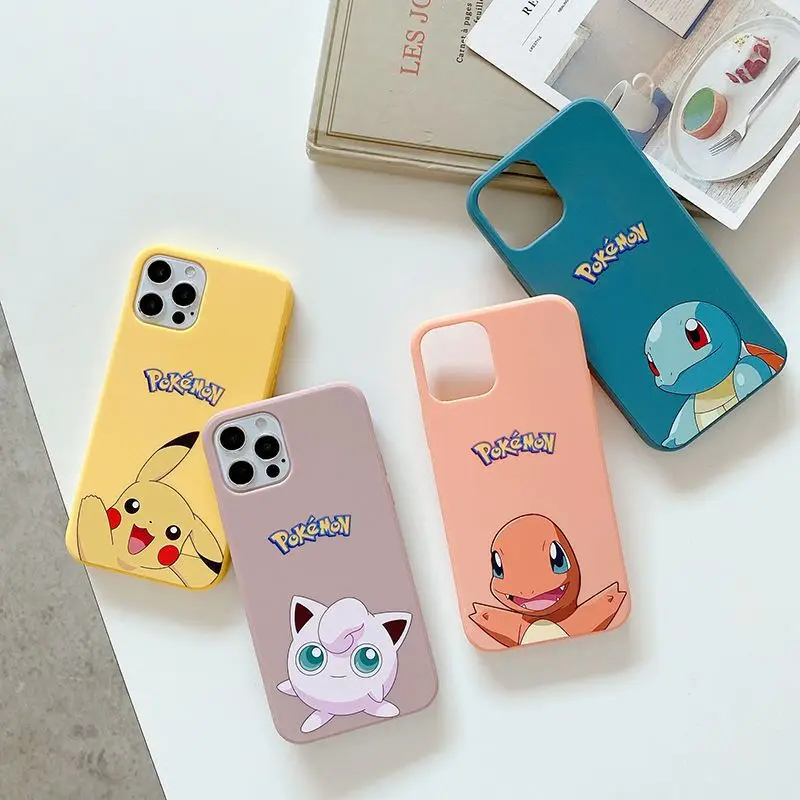 

BANDAI Pokemon Pikachu Phone Cases For IPhone 12 11 Pro Max Mini XR XS MAX 8 X 7 SE 2020 Back Cover