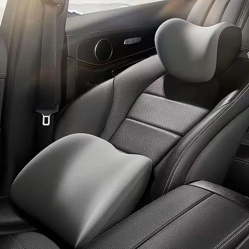 

Подушка для шеи на автомобильный подголовник из хлопка с эффектом памяти, поддержка поясницы на автомобильном сиденье, мягкая защита для шеи, подушка на талию для автомобильной подушки