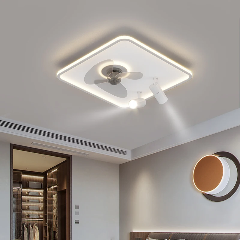 

Smart Ceiling Fan With Light Decorative Lamps For Bedroom Living Room Children's Chandelier Electric Home Fans Lamps Hanging Lam