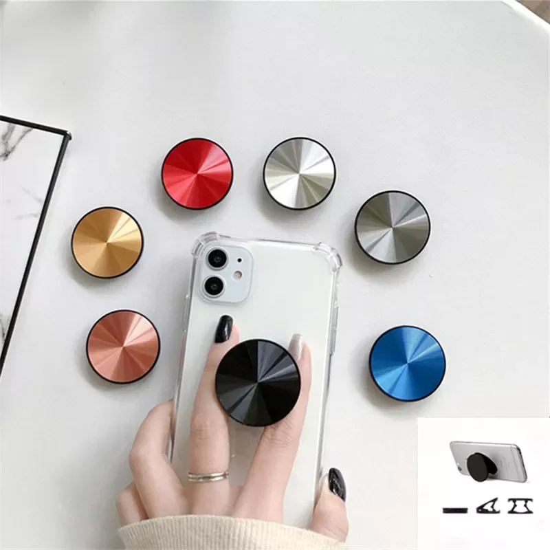 

NEW2023 CD Pattern Metal Surface Expanding Socket Stand for Smartphones Finger Holder Socket Holder for All