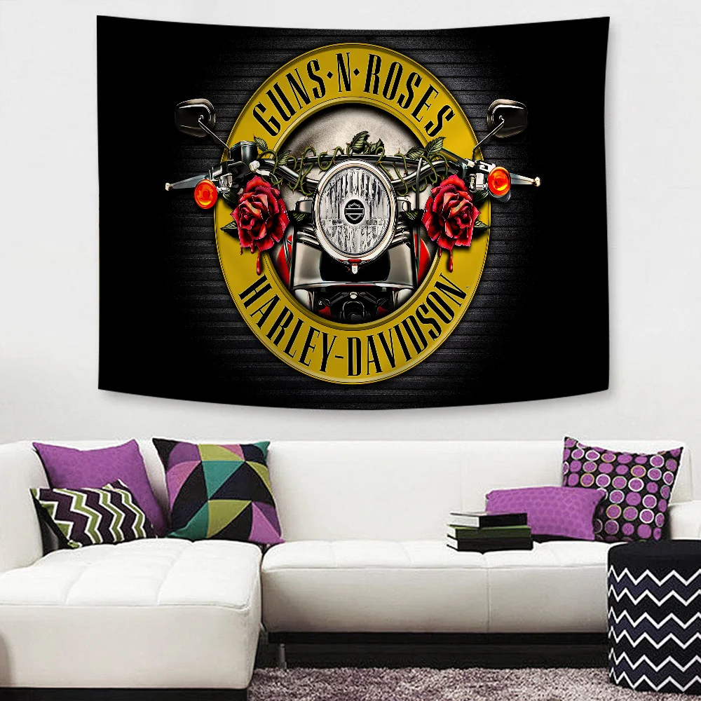G-Guns N R-Roses Рок-музыка Подвесной богемный гобелен Таро Хиппи Настенные коврики