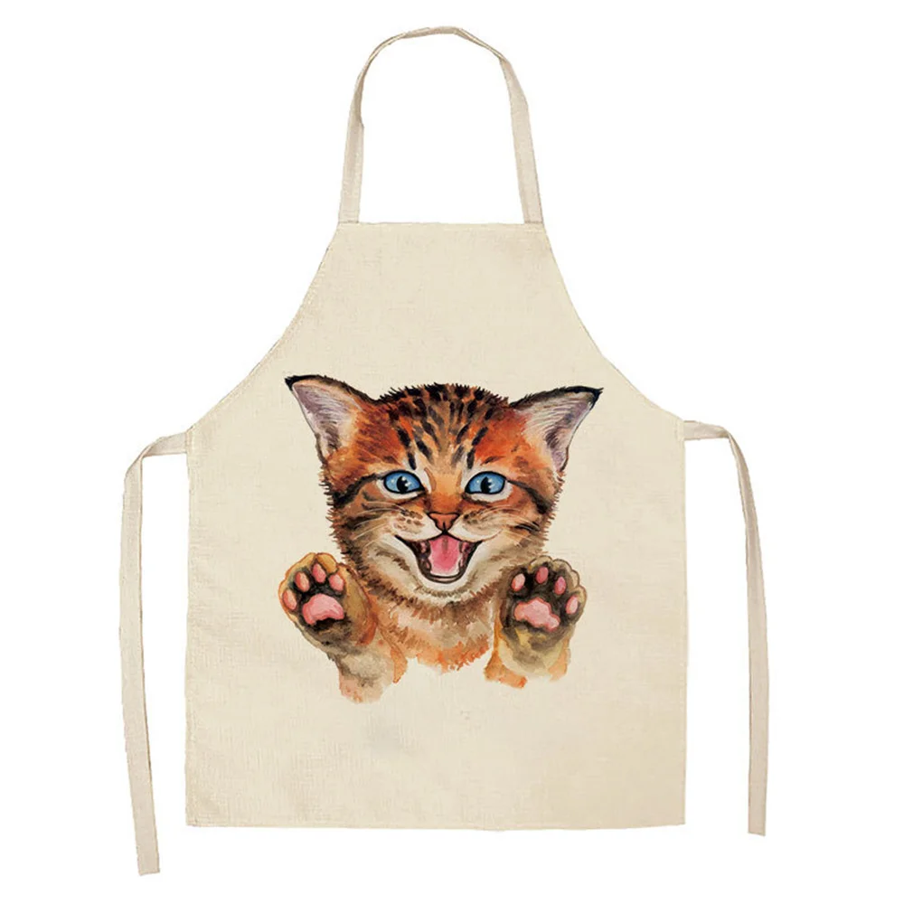 

Мультяшная Милая кошка, лиса, медведь, бытовая техника для чистки, нагрудник для шеф-повара ресторана для мужчин и женщин