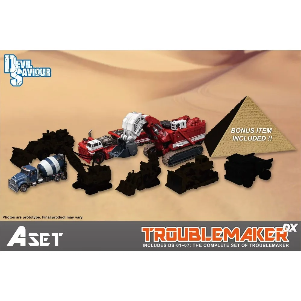 Фото Devil Saviour Devastator DS Troublemaker Bonecrusher Hook Mixmaster Scavenger Scrapper Один комплект разделен в набор и B №2