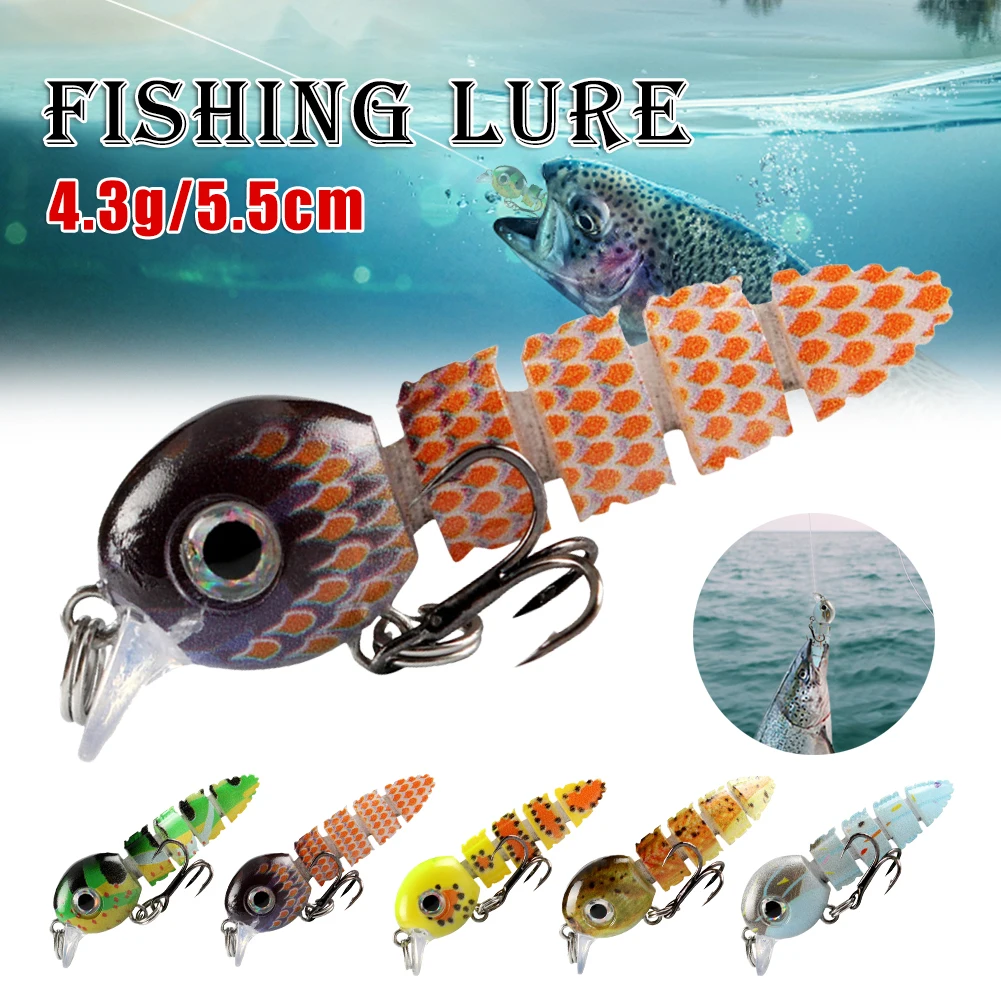 

Fishing Lure Loach Bait for Bass Trout Sinking Multi Jointed Artificial Lure Segmented Bionic Swimbait for Freshwater Saltwater
