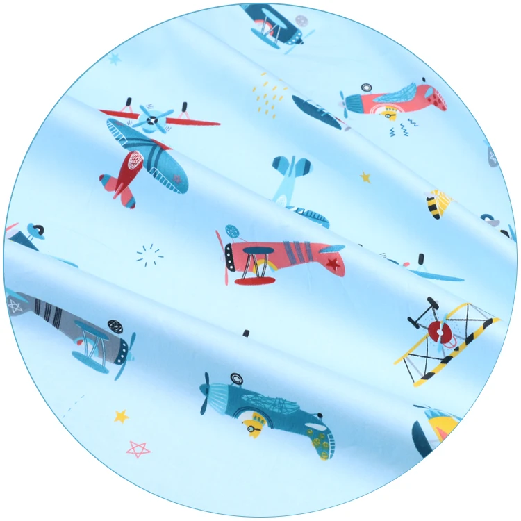 Космическая ракета хлопковая саржа текстильная ткань комплект для маленьких