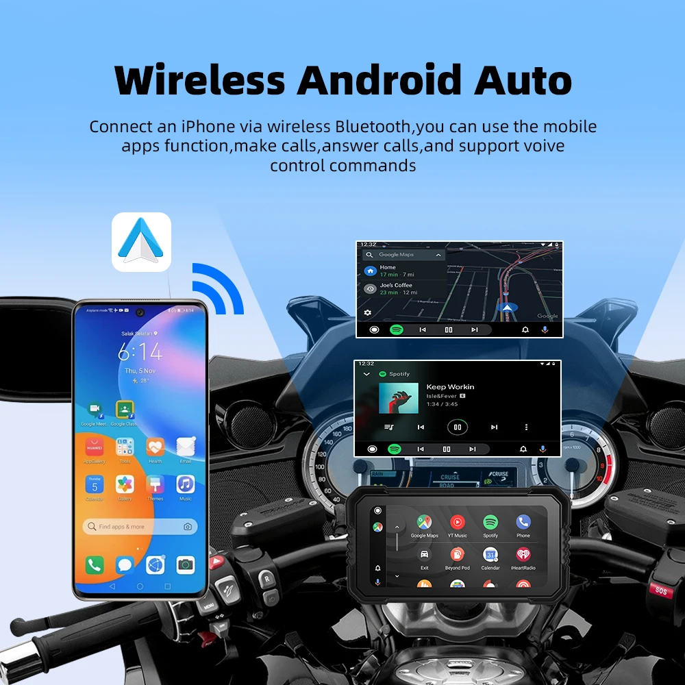 EKIY 6 25-дюймовый видеорегистратор беспроводной Carplay и Android автоаксессуары для
