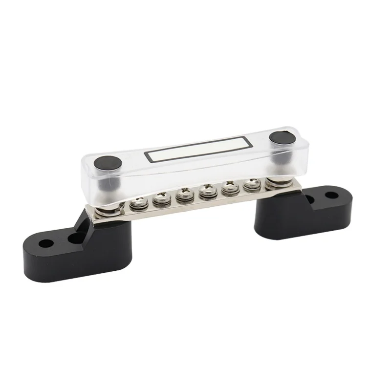 

8-bit single bus bar with upper cover 100A general BUS BAR high current bus bar for automobiles and ships