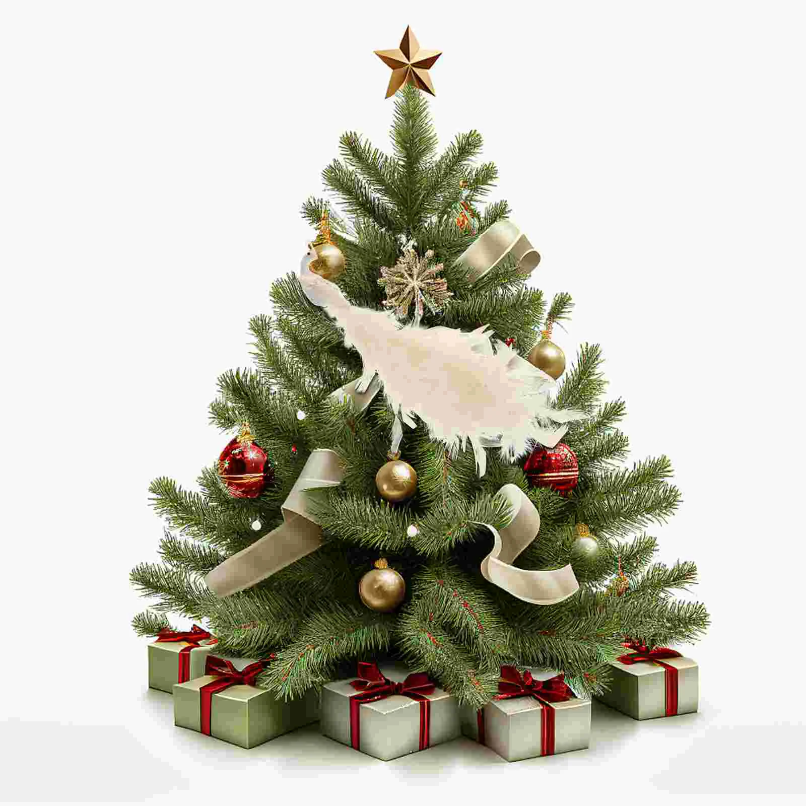 

3 D Artificial Peacock 3D Imitation Model Christmas Tree Decoration Licey Hat Xmas Ornaments Statue Decorations Clip