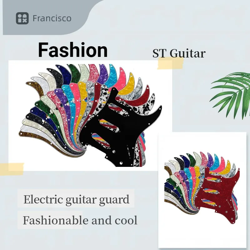 

Electric guitar Guard ST SQ Panel Single American Deluxe American Elite American Ultra Pickguard 11 Holes For Strat SSS Guitar