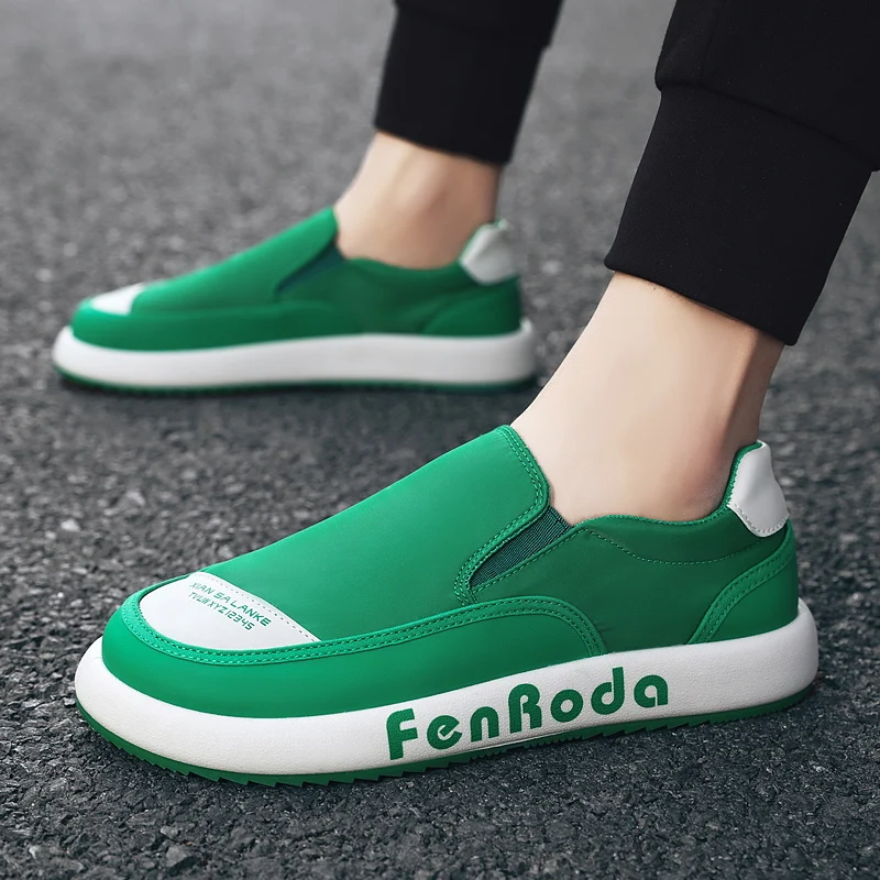 

2022 QGK Spring men low top fashion casual canvas shoes Lightweight Colorblock Comfortable walking Sneakers