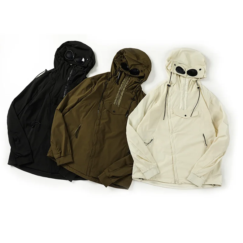 

C.P 21fw Autumn Solid Color Men's Hoodie Workwear Jacket Fashion Brand Ins Mechanical Style Casual Jacket