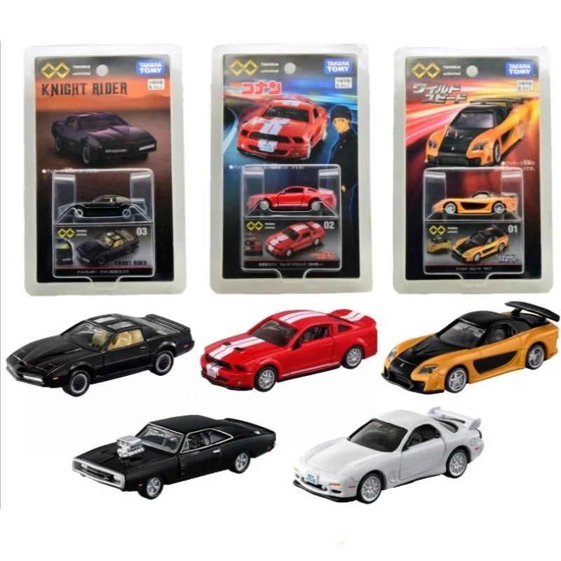 

Женская модель автомобиля TAKARA TOMY Tomica из сплава, неограниченная черная коробка, версия для фильма Dodge Mustang RX7
