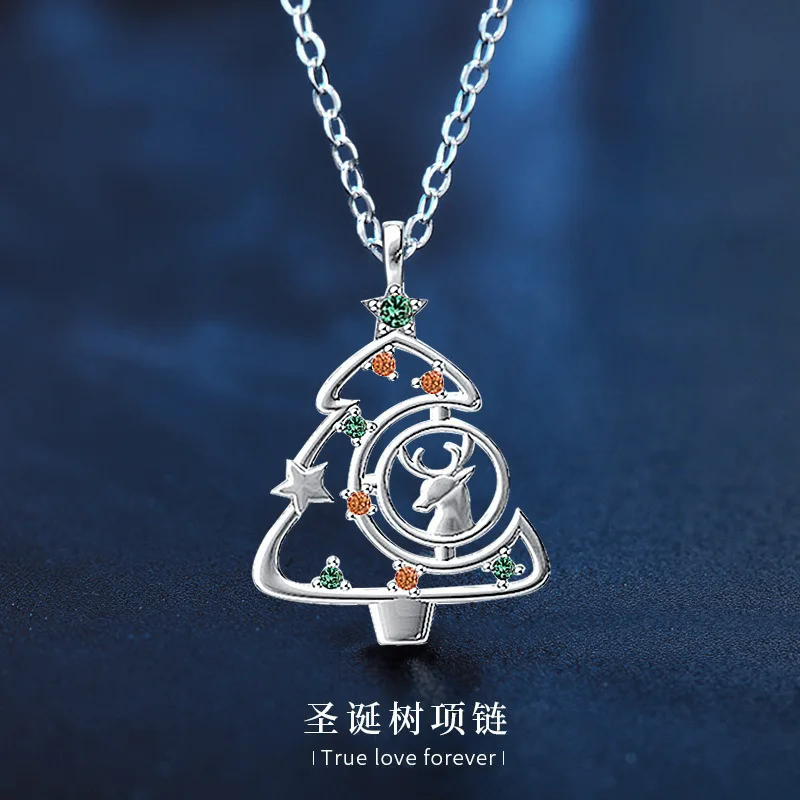 Ожерелье из 18-каратного золота женский кулон с одним оленем и ты Лось