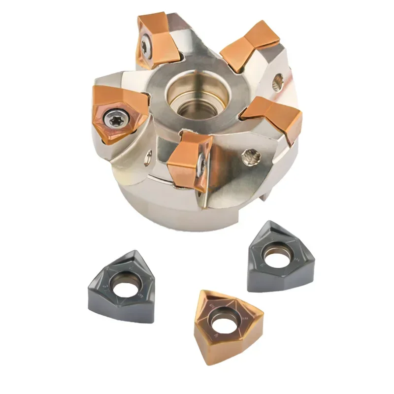 10шт WNMU 080608 060408 Твердосплавные пластины Двусторонняя шестиугольная фреза с