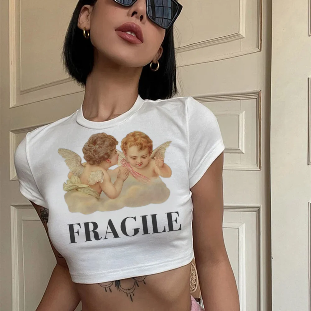 

Женский укороченный топ angel y2k в стиле хиппи cyber y2k