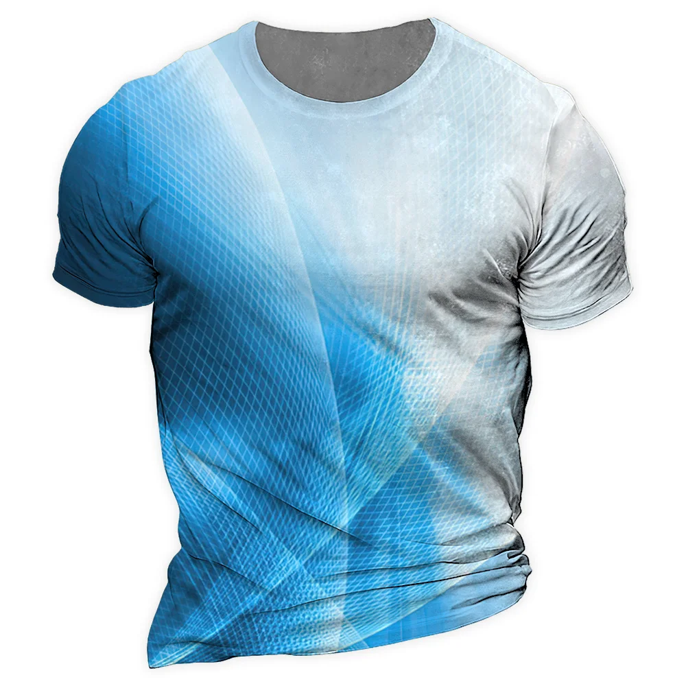 

Corrugation Men 3d Print Fashion Male Quick Dry Clothing Street Casual Short Sleeved Loose Oversized Tshirt Trend Pullover Tops