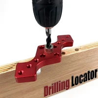 6810mm 3 hole drill bit guide jig positioner locator vertical pocket hole jig diy woodworking dowel drill guide tools