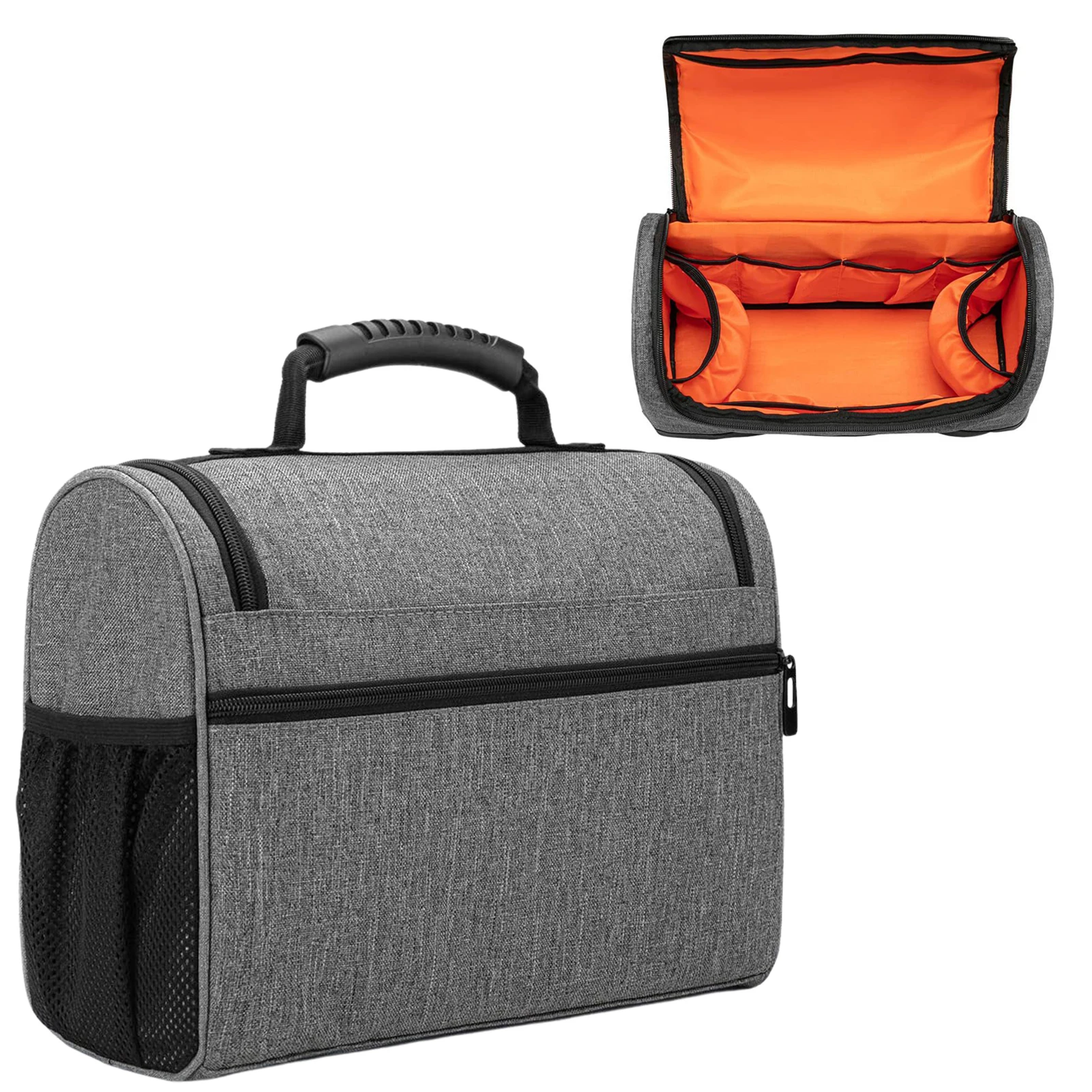 

Bartender Kit Bag Portable Travel Carrying Case with Rubber Handle and Side Pockets for Bar Tools Set for Indoor Outdoor Party