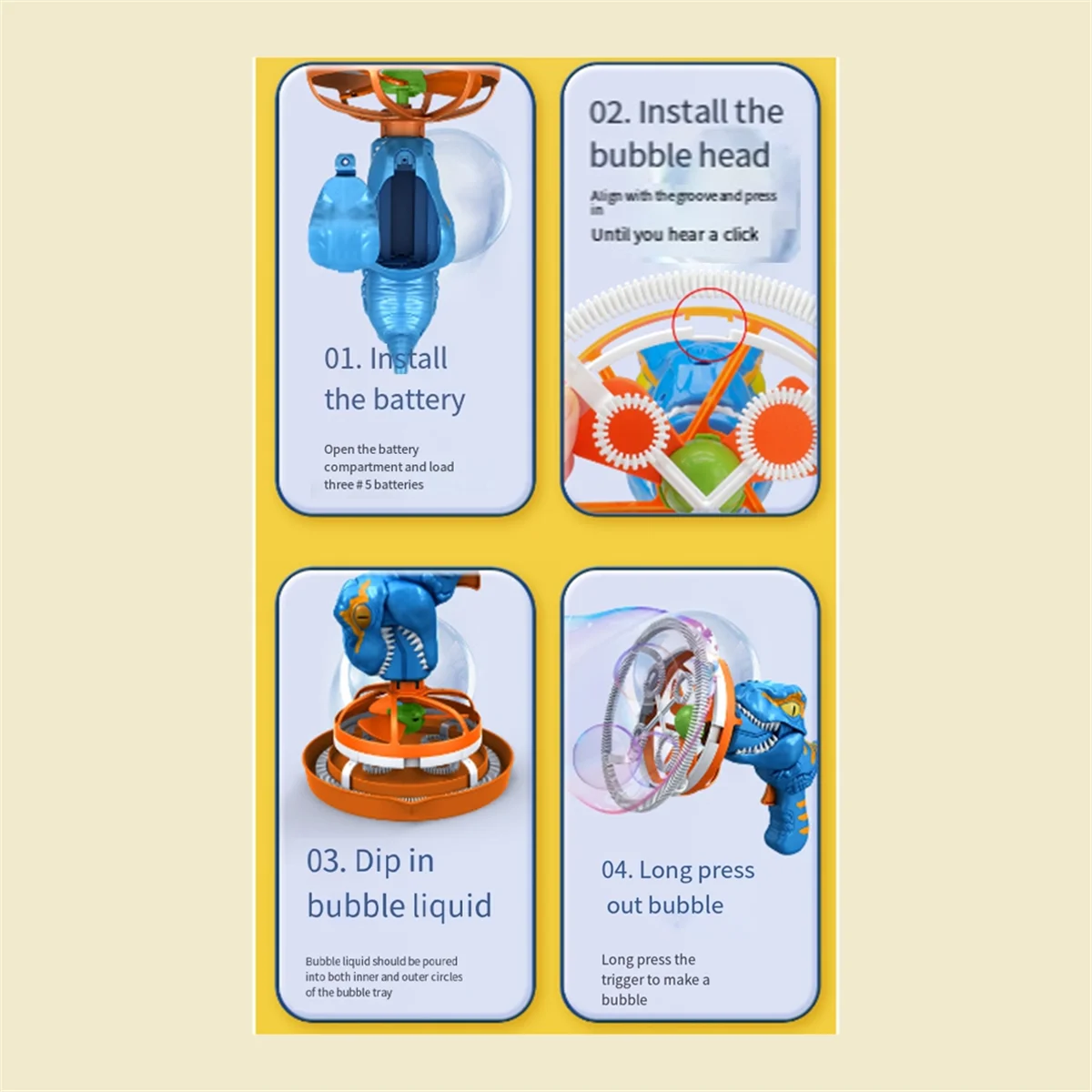 Вентилятор Динозавр Пузырьковая Машина в Пузырьках Ручная Электрическая Для