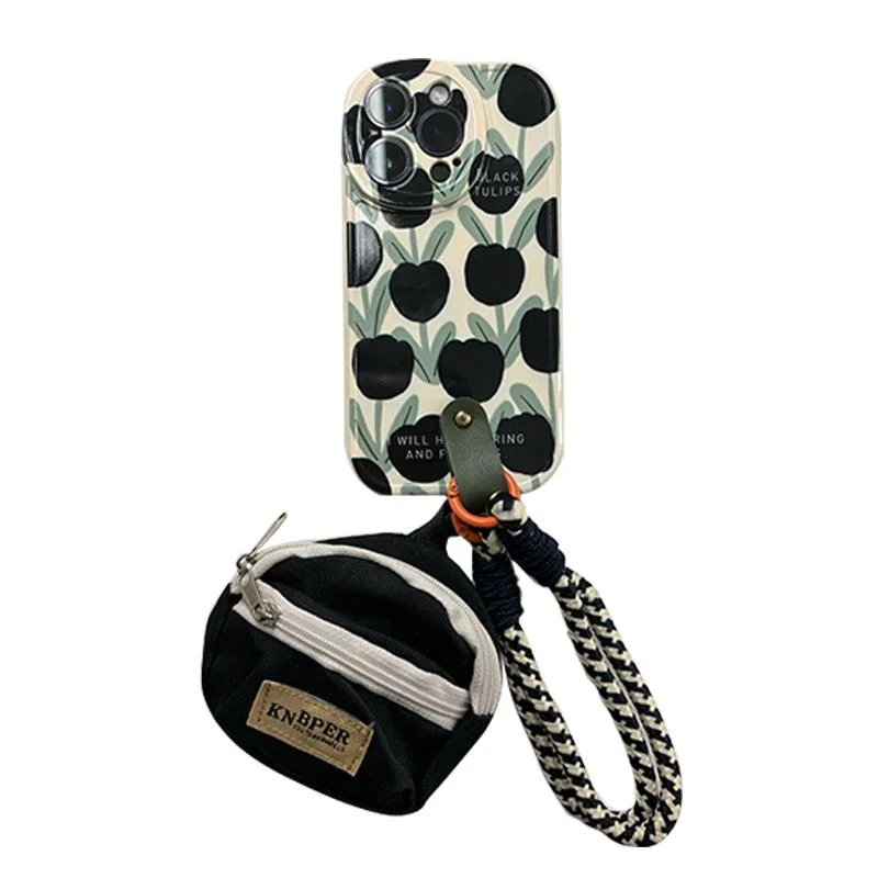 Корпус iPhone 15 Pro Модный секс Девушки Легко принять наклонный кросс - рюкзак 12 14 13 Max