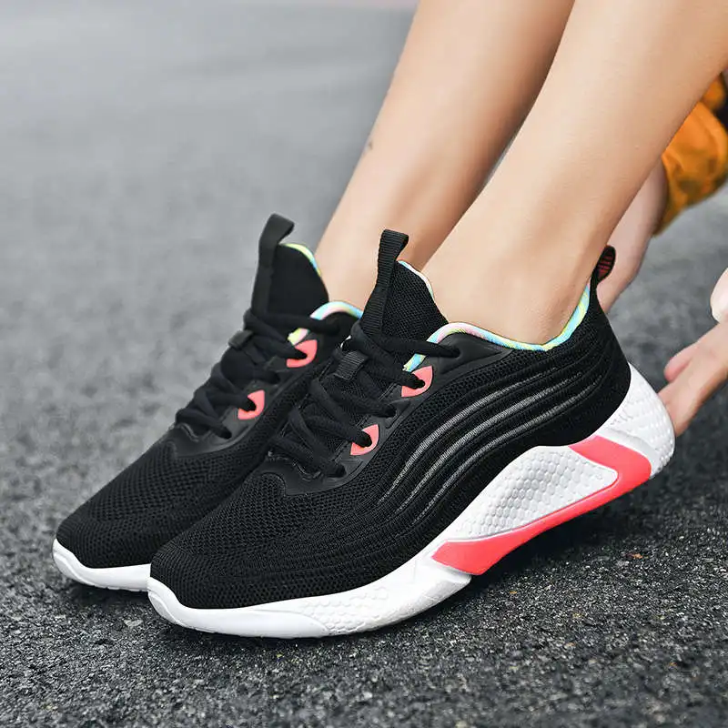 

Woman Black Sneakers Bot Sneakers Sport Woman Luxury Tennis Women's Original Running Shoes Soes Fashionable Sports Shoes Tennis