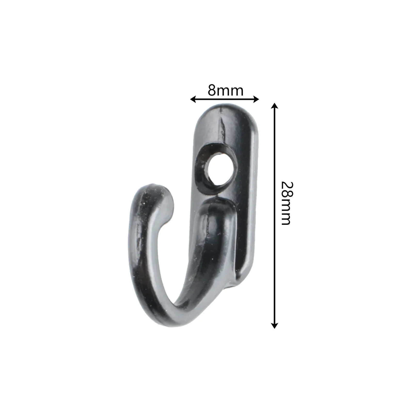 

Мини-крючок для одежды черный