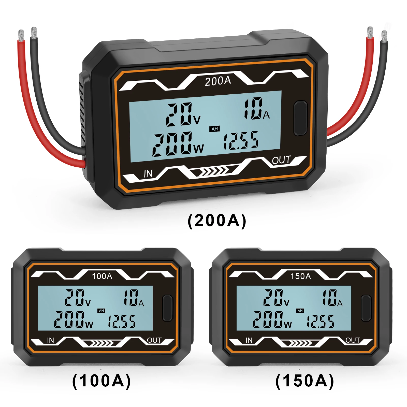

100/150/200A Watt Meter Power Analyzer High Precision RC with Digital LCD Screen for Voltage Current Measurement In Stock