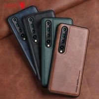 for xiaomi mi 11 12 case luxury vintage leather soft tpu capa protective back cover for xiaomi 10 10t 10t pro 12x case x level