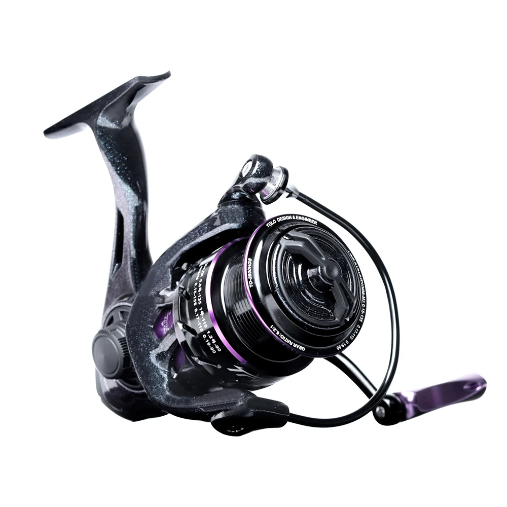 

9+1BB Fishing Spinning Reel Freshwater CNC Aluminum Spool 5.1:1 6.2:1 Stainless Steel Sunfish Crappie Bluegill 1000 2500