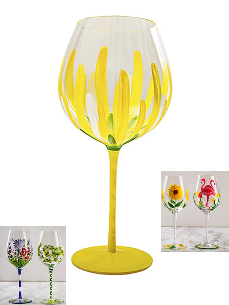 

6 шт./набор, бокалы для красного вина ручной работы