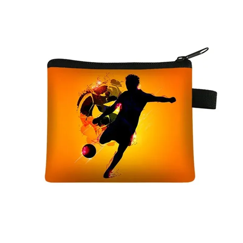 Крутые кошельки для монет с принтом Footbally/Footballly мужской мини-кошелек спортивный