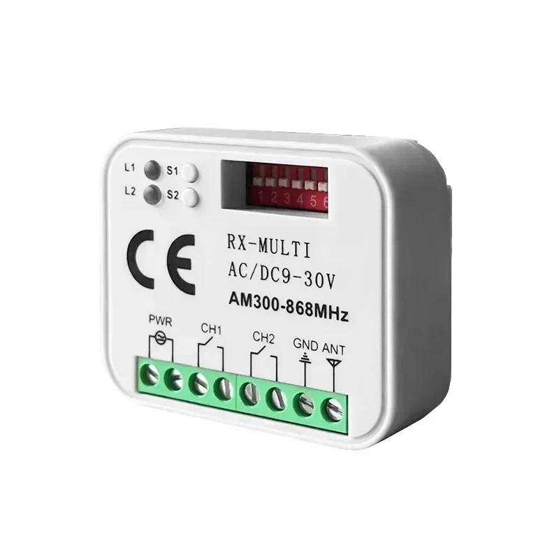 Приемник дистанционного управления 300-868 МГц 433 RX MULTI Универсальный AC/DC 9-30 В для