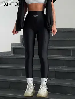 Xiktop-Pantalon skinny taille haute pour femme, leggings sans couture, mode coréenne, sport, course à pied, entraînement, serré, printemps, offre spéciale, 2023 2