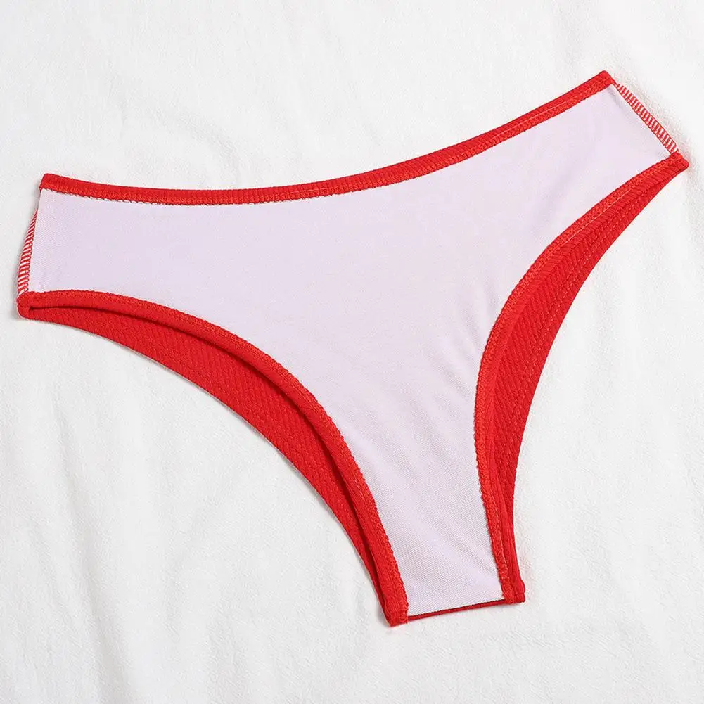 Пикантное бикини без бретелек с высокой талией женский купальник однотонный