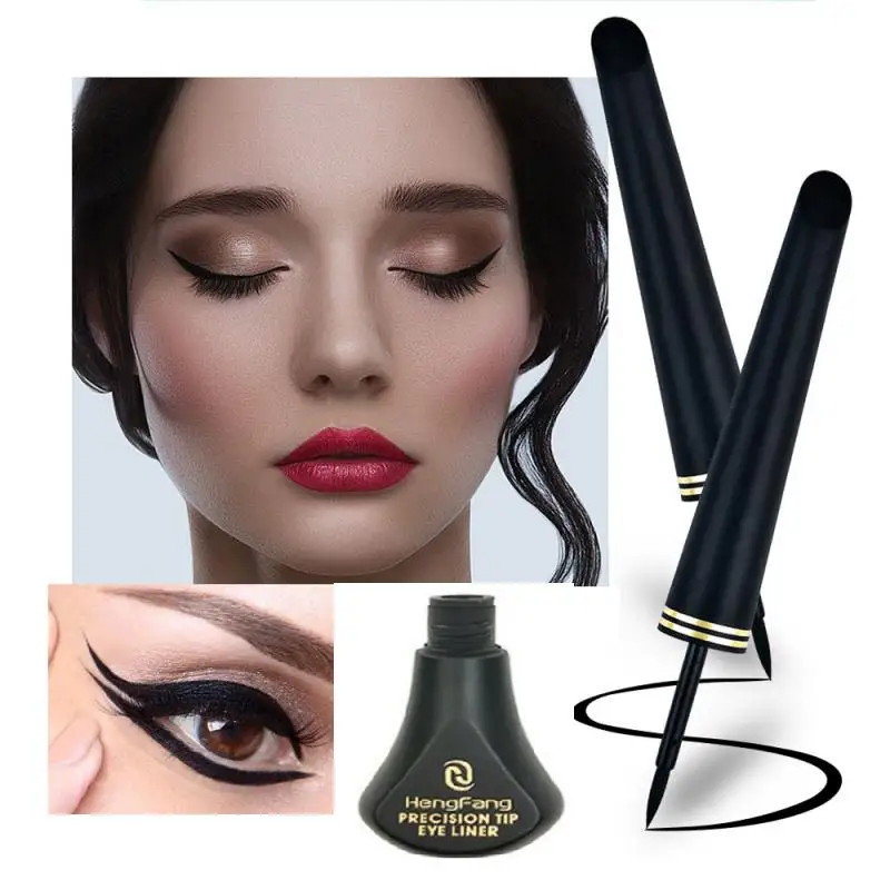 

Модная женская жидкая подводка для глаз для макияжа, водостойкая сияющая блестящая сценическая Водостойкая Подводка для глаз, карандаш-кар...