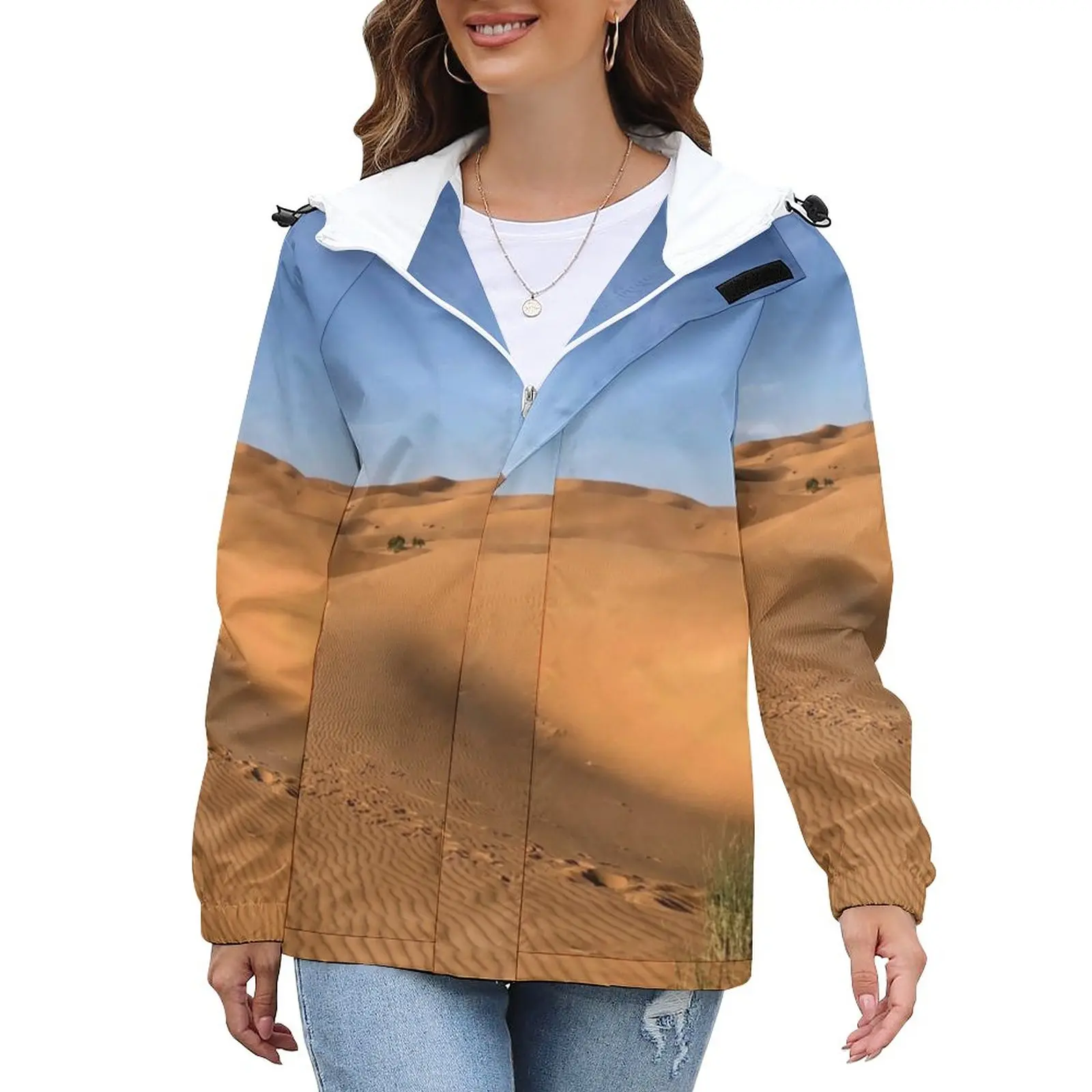 

Куртка набедренная демисезонная свободная с принтом в Южную Африку, батальных размеров, 5XL, 6XL