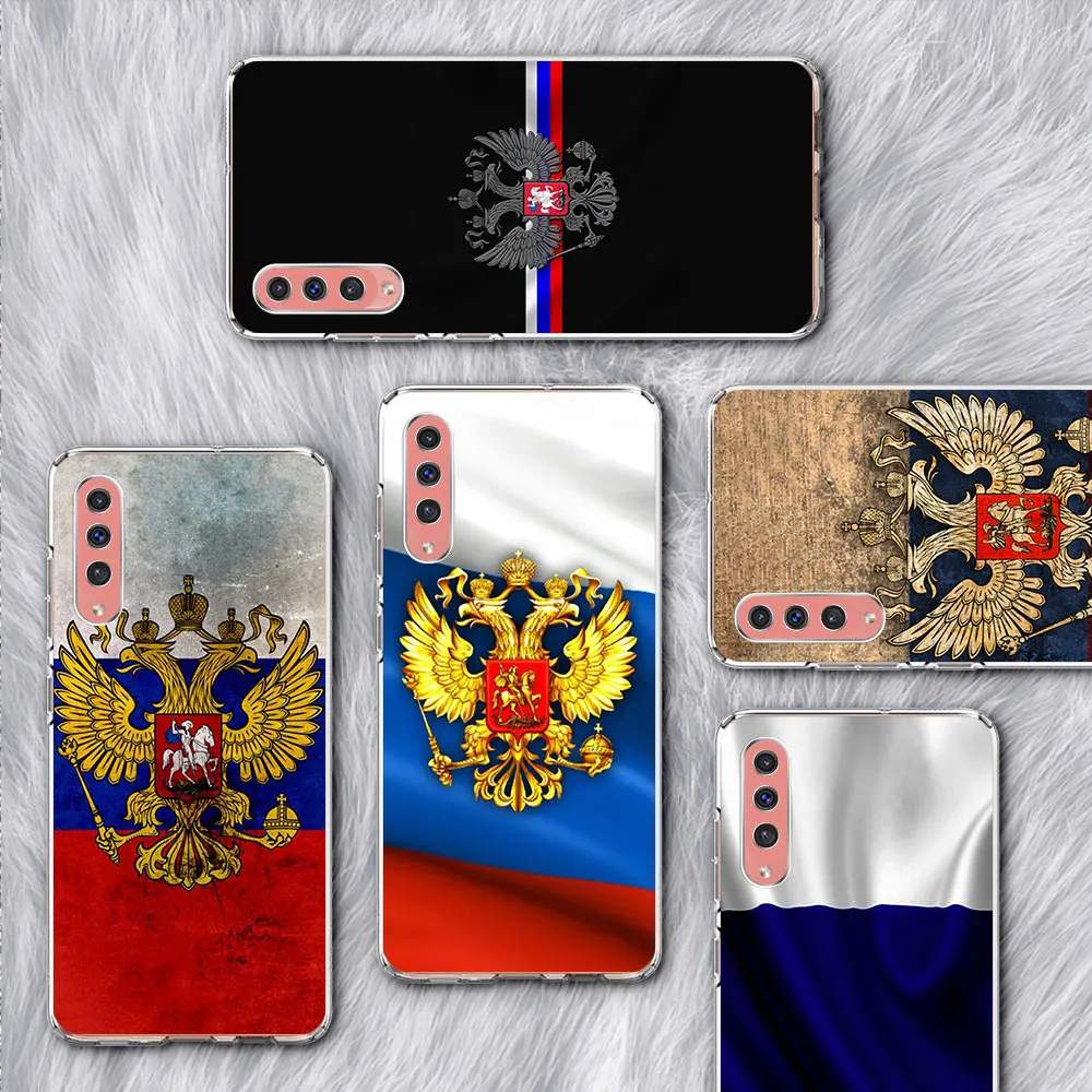 

Чехол с гербом России для Samsung Galaxy A10 A50 A50s A20 A30s A10s A20e A70 A70s A30 A20s A40, мягкий чехол из ТПУ для телефона