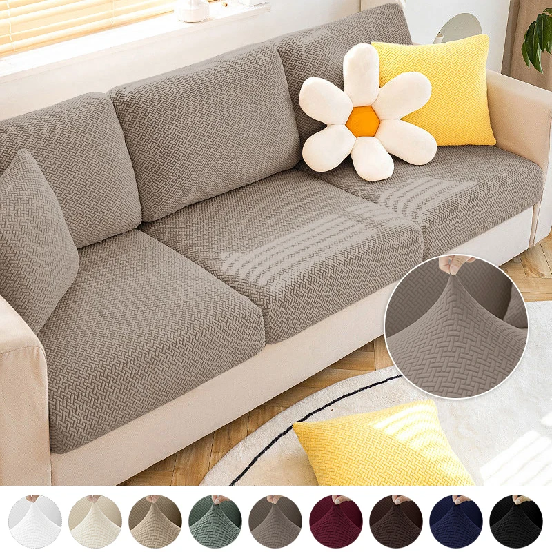 

Jacquard Plaid Sofa Cover For Living Room Stretch Adjustable Sofas Cushion Cover Elastic Modular Sofa Seat Covers For Home Hotel