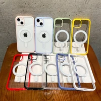 iphone 11 case 12 pro original candy macaron magnet wireless charge cover for iphone x xr xs max clear acrylic protect 13 12 11