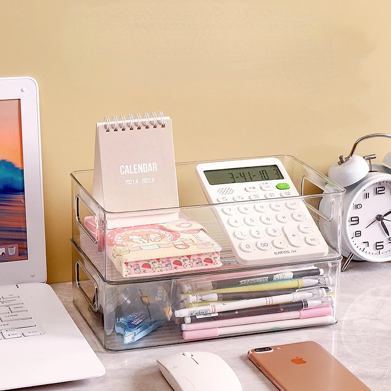 

Refrigerator Organizer Bins Clear Fruit Food Jars Storage Box with Handle for Freezer Cabinet Kitchen Accessories Organization