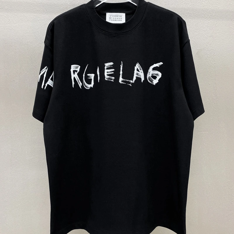 

Summer Inkjet Print Logo Margiela 6 T-Shirt Men Women Paris High Quality Streetwear Casual MM6 T Shirt Harajuku Anime Clothes