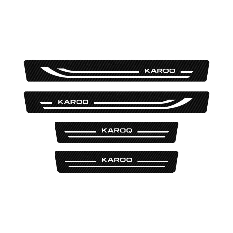 

4 шт., защитные наклейки на пороги автомобиля skoda Karoq