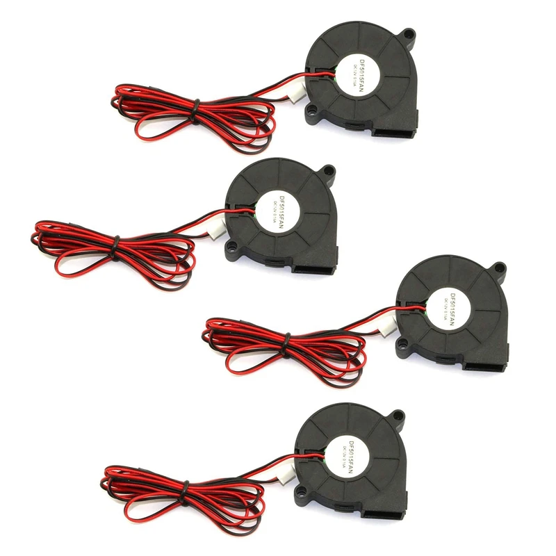 

4Pack DC 24V 0.18A Cooling Blower Fan Industrial Cooling Turbo Fan For 3D Printer Accessories, Black