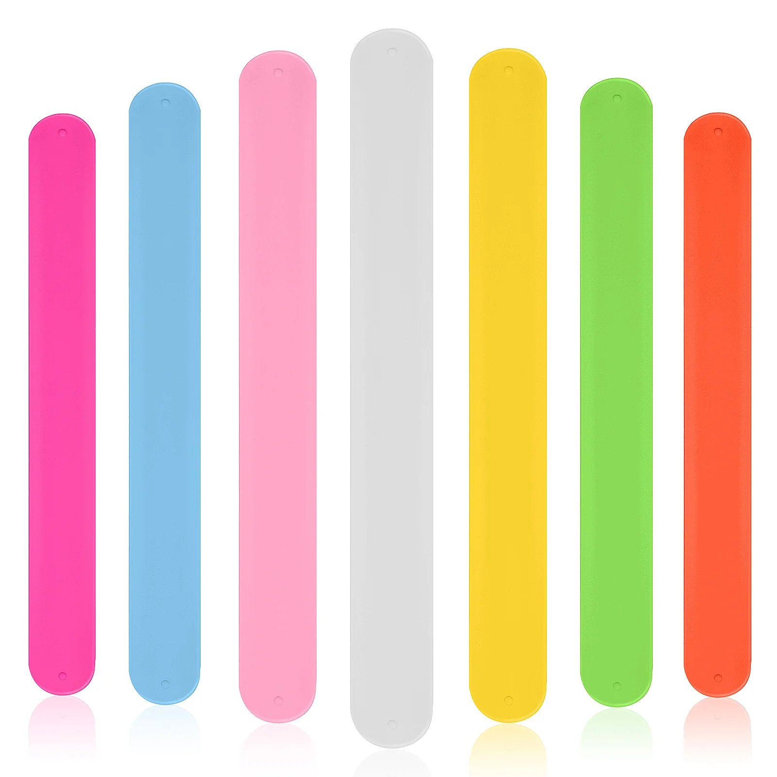 

36 Pcs Wrist Band Plain Slap Bracelets Boys Party Favors The Gift Ordinary Snap Silica Gel Bands White Kids Child