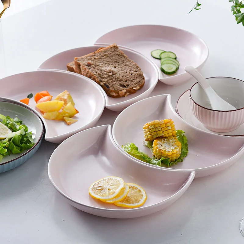 

Nordic style creative ceramic moon plate tableware household personalized plate party dinner plate Western food plate