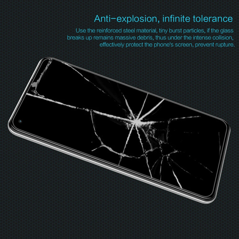 For Xiaomi Mi 11 Lite 4G 5G NE Anti-Glare Transparent Nillkin H Tempered Glass Screen Protector 0.33mm 9H Screen Film