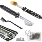 Электрический паяльник для ремонта бампера автомобиля, 220 В110 В, домашний инструмент для глажки кожи, сглаживающий инструмент со сварочным стержнем