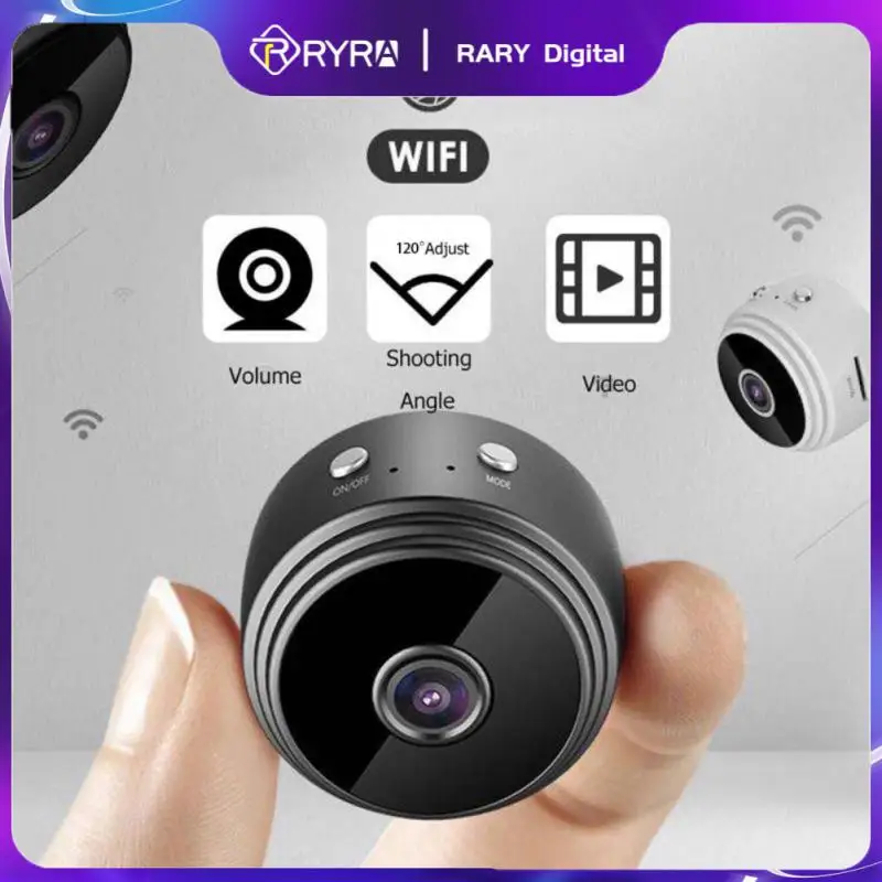 RYRA-minicámara inteligente con WiFi, control remoto inalámbrico, 1080P, IP, Vigilancia, protección de...