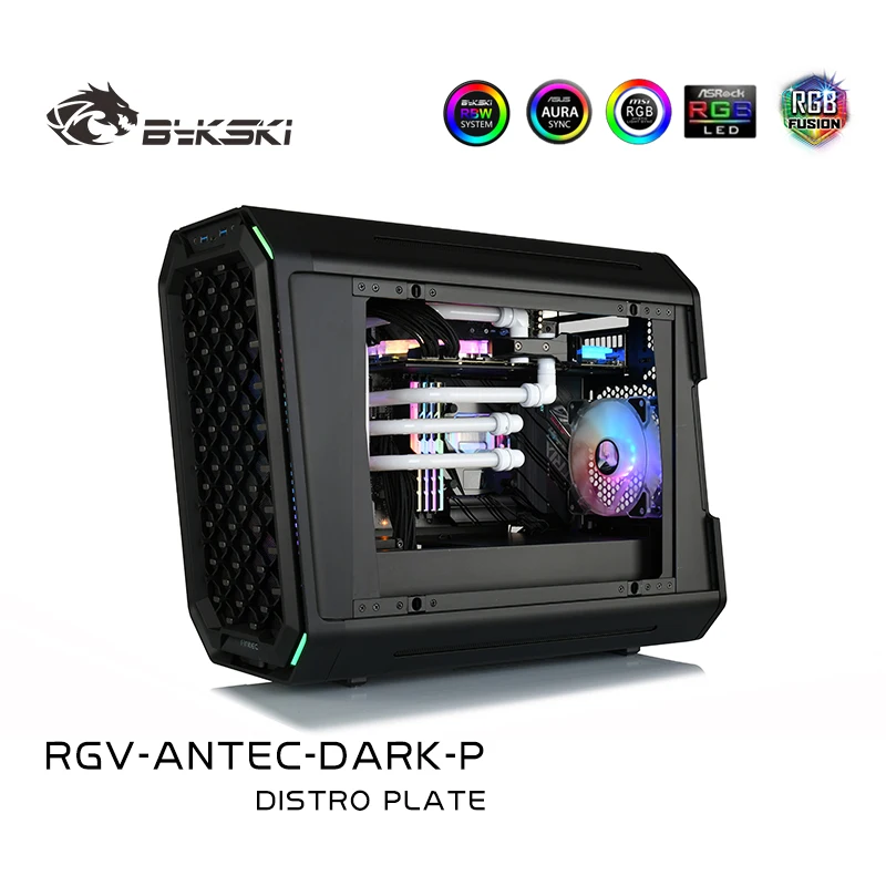 Bykski Distro Plate для Antec Dark Cube чехол водные доски Intel CPU Water Block & Single GPU RGV-ANTEC-DARK-P - купить