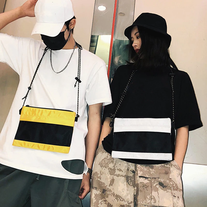 

2022 New Men's Shoulder Bag Men's Shoulder Cross Bag Fashion Trend Bag Outdoor Casual Crash Color Fabric Bag